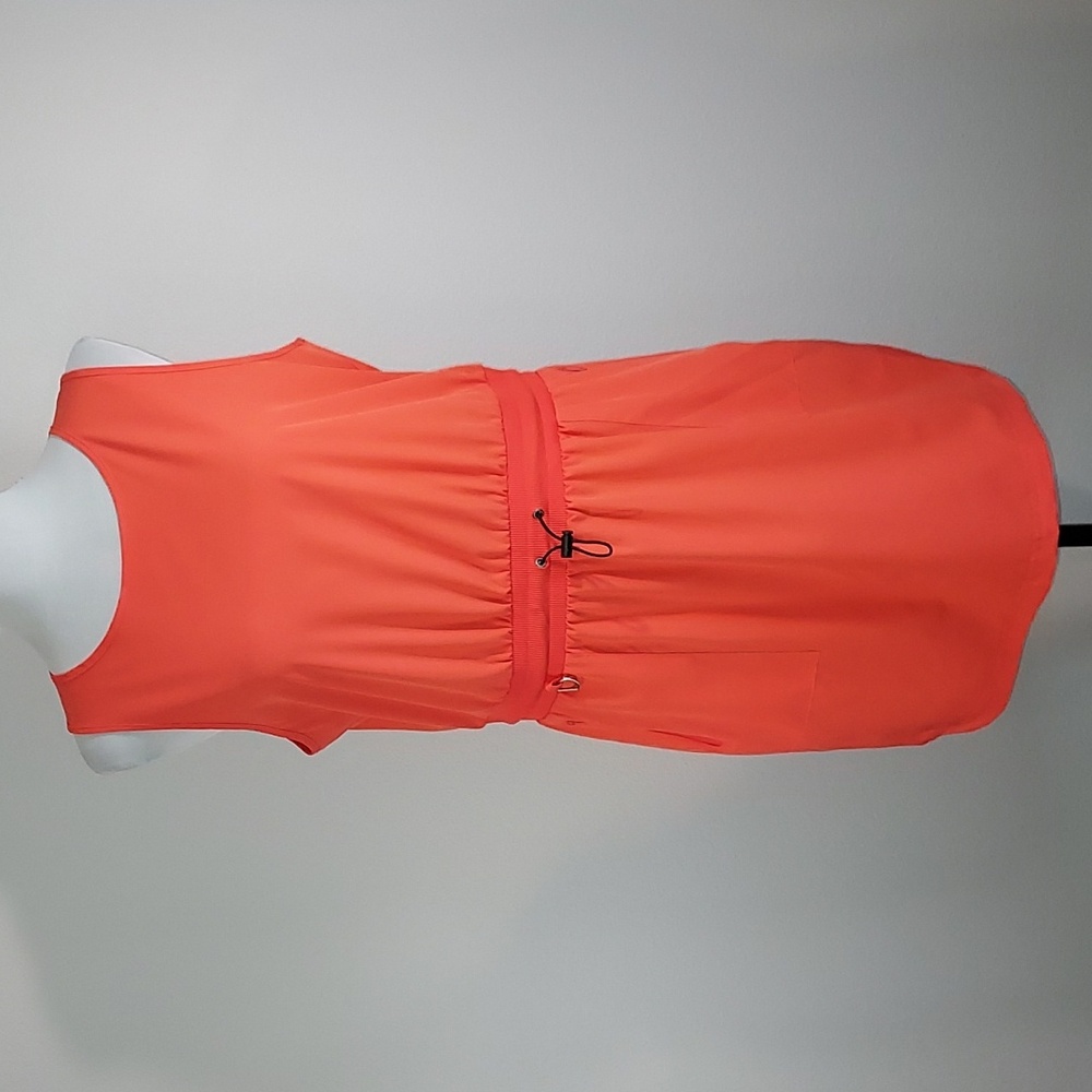 Telluride Cayenne Woven Utility Tank Dress Dolphin Hem w/ Pockets Size Med NWT